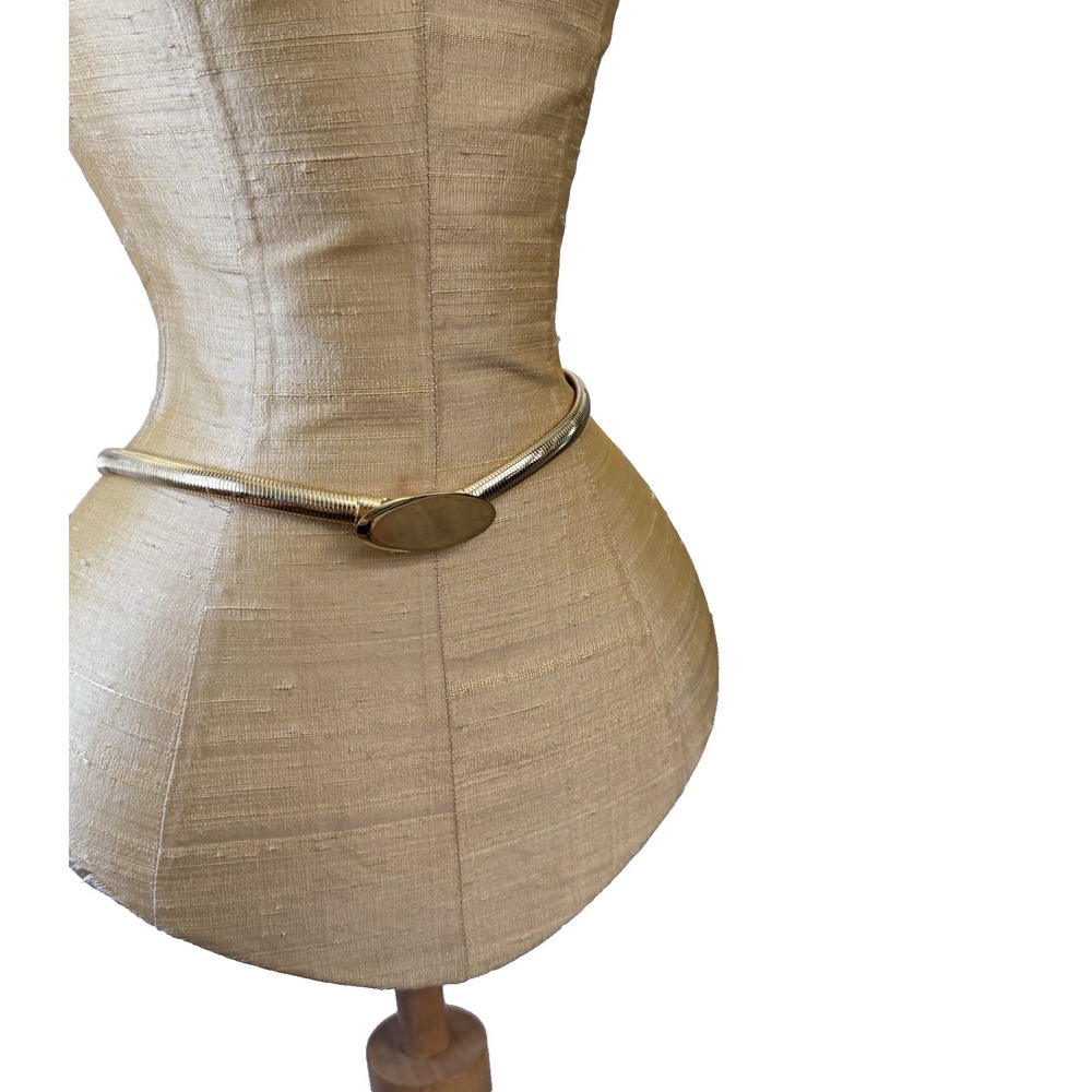 Vintage Gold Oval Snake Chain Waist Belt